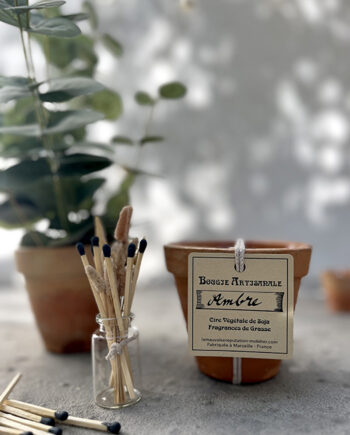Bougie Artisanale [Pot de Terre] Ambre