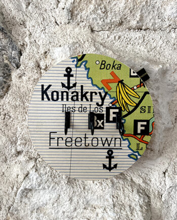 Porte Clés Mural "Vous Êtes Ici" Konakry