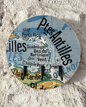 Porte Clés Mural "Vous Êtes Ici" Petites Antilles