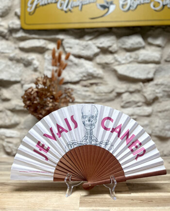 Éventail "Je Vais Caner"