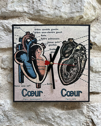 Horloge Carrée [Cœur]